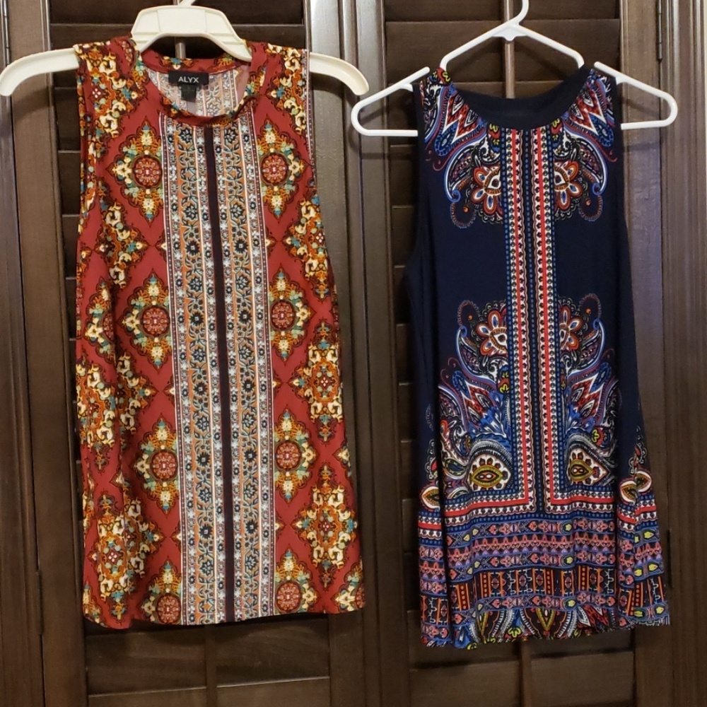 2 long blouses